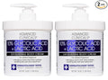 Advanced Clinicals 10% Glycolic Acid + Lactic Acid Lotion Exfoliant Moisturizing Cream With Hyaluronic Acid Moisturizer | AHA Exfoliating Body Cream Improves Look Of Uneven Rough Skin Texture, 2-Pack