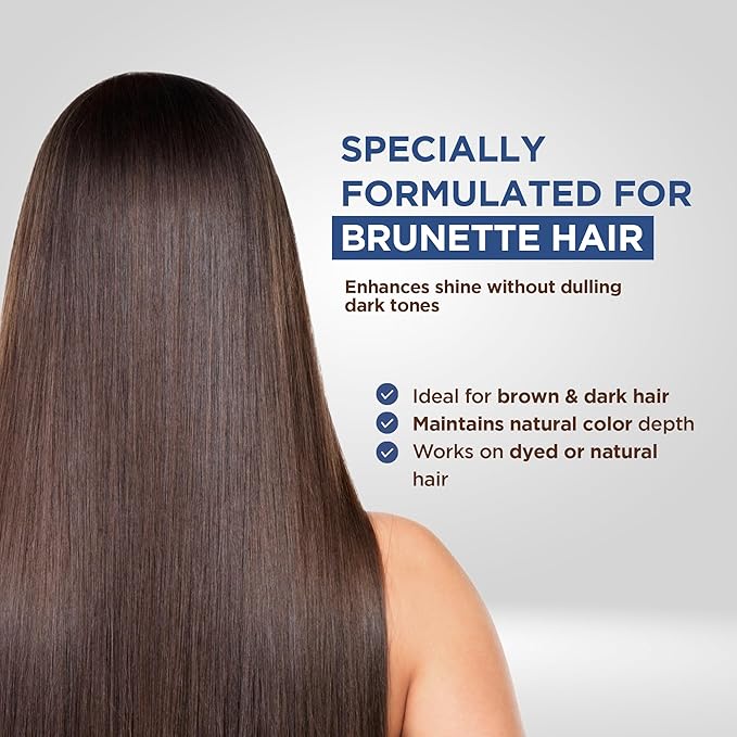 KATIVA Brazilian Keratin Hair Straightening Treatment Brunette, 12 Weeks Smooth Hair at Home, Anti Frizz Smoothing System, Hyaluronic Acid & Argan Oil, Formaldehyde Free