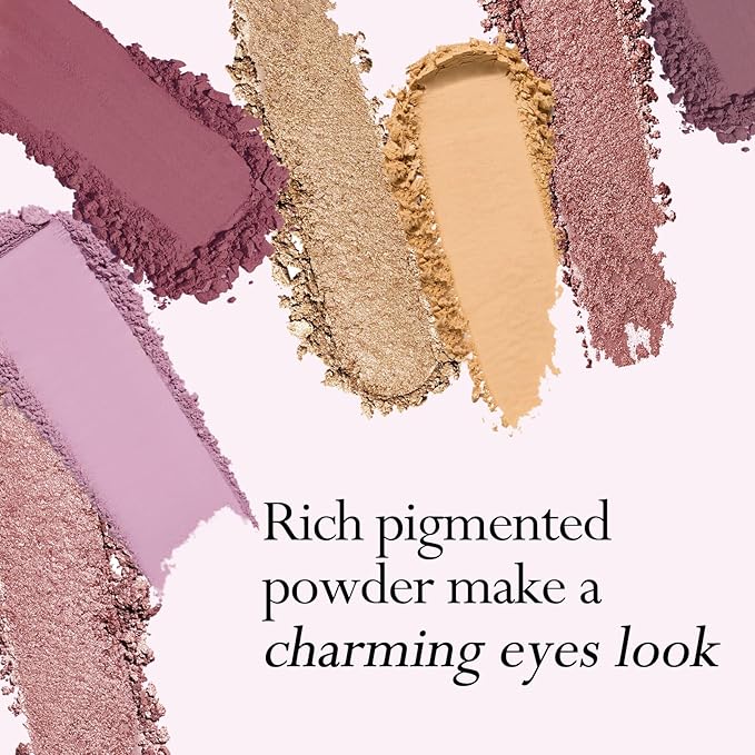 KYDA 18 Colors Purple Aromas Eyeshadow Palette, Matte Glitter Pressed Powder Eyeshadow, Lasting Ultra-fine Colorful Powder Eye Shadow, Multiuse Reflective Pearls Eyes Makeup Pallet Kit