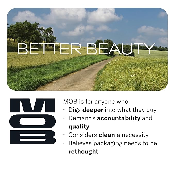 MOB Beauty Smooth Precision Waterproof Lip Liner, M1990 Cool-Toned Neutral, 100% Natural Formula Long-Wearing Lip Pencil, Plastic-Free, Vegan, Cruelty Free