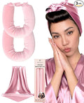 Classic Heatless Curls Overnight Rods - Upgraded Directional Grip Velvet Heatless Hair Curler to Sleep in No Heat Heatless Curling Flexi Rods Foam Hair Rollers for Blowout Look Long & Medium Hair