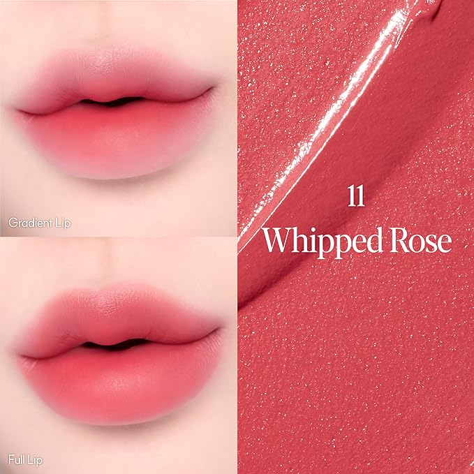 Espoir Couture Lip Tint Fitting Blur #11 Whipped Rose | Smudge-Proof Fixing Lip Stain, Soft & Creamy Texture without Flaking, Lightweight and Comfortable Matte Finish, Korean Makeup, Vegan, 0.14 oz