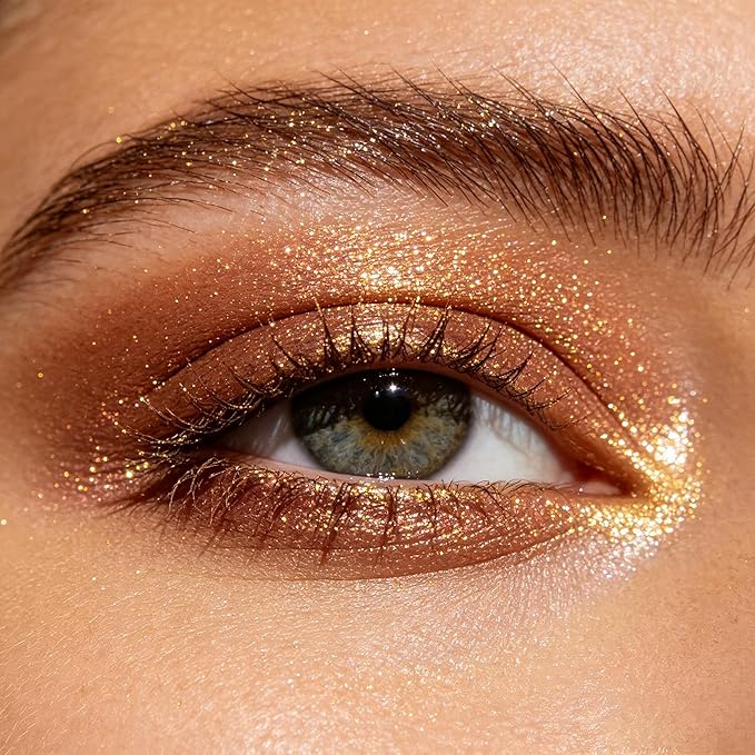 Bistopia，Pearlescent cream eyeshadow, shimmering, with a smooth texture that blends easily; a translucent metallic glitter eyeshadow that delivers a long-lasting, sparkling finish, 2g (#22)