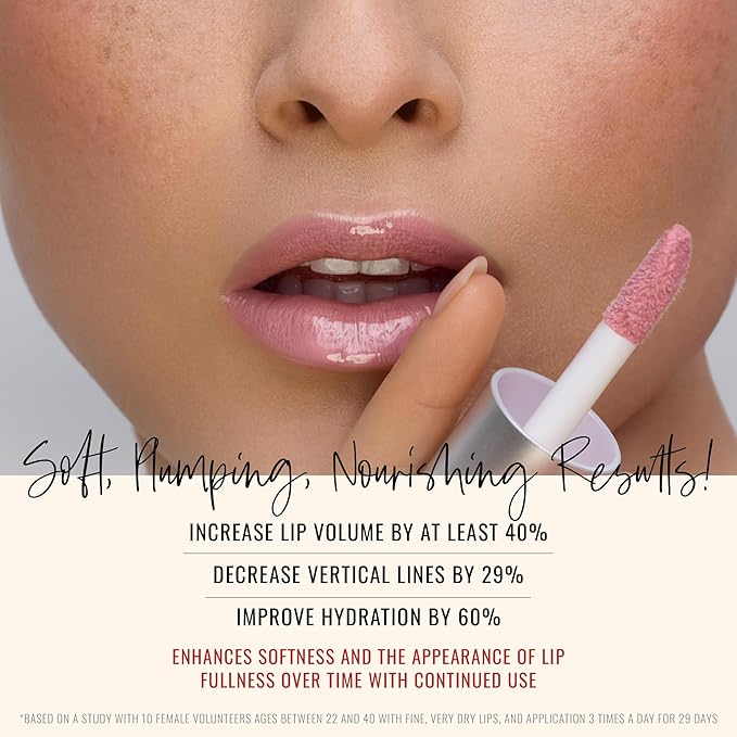 Runway Rogue Loaded Lip Oil, Hydrating and Plumping Glass-Shine Lip Oil with Tri-Peptide Formula, Cool Blush Pink Shine, ‘Fresh Take’