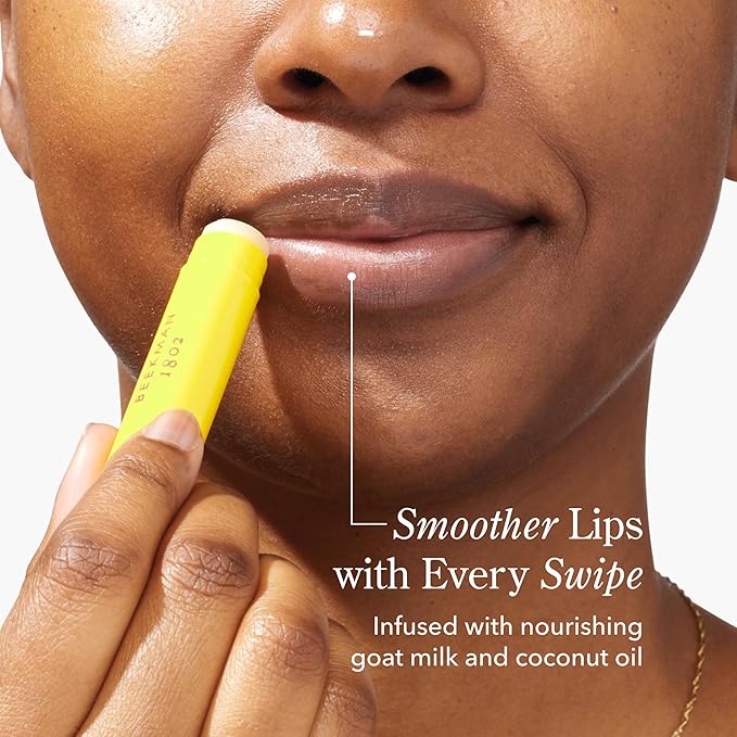 Beekman 1802 Goat Milk Lip Balm – Moisturizing Lip Balm for Dry, Chapped Lips – Sensitive Skin Safe – Coconut Cream – 0.15 oz (Pack of 3)