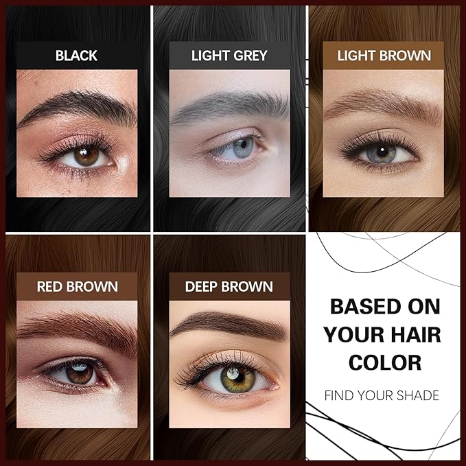 Microblading Eyebrow Pencil,Eyebrow Retractable Definer Pencil,Angled Precision Tip,0.1MM Ultra Slim Eyebrow Makeup,Long-Lasting Waterproof,Smudgeproof (03 LIGHT BROWN, 2 Pack)