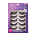 i•ENVY 5 Pairs So Wispy False Lashes, Premium Quality 100% Human Hair, Fluffy Feathered Eyelashes with Volume & Curl, Natural Look, Lightweight, Comfortable, Reusable for Everyday Wear