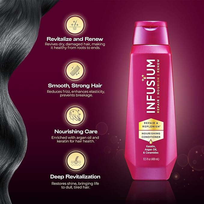 Infusium Conditioner, 13.5 Ounce, Pack of 2 | Moisturize & Replenish