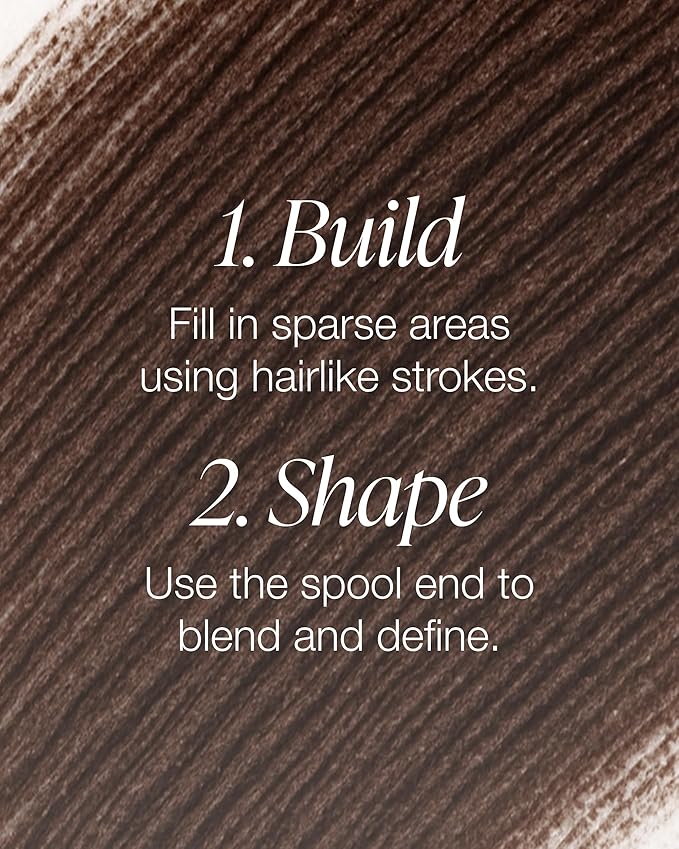 Mineral Fusion Retractable Brow Pencil (Dark Brown) - TZR 2025 Beauty Heroes Award Winner - Shape & Define Eyebrow with Blending Spoolie Brush - Velvety Smooth, Long-Lasting Color - Vegan Formula