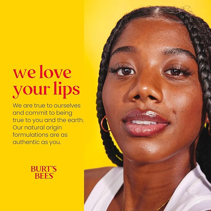 Burt's Bees Lip Balm - Pomegranate, Lip Moisturizer With Responsibly Sourced Beeswax, Natural Origin Conditioning Treatment, 2 Tubes, 0.15 oz.