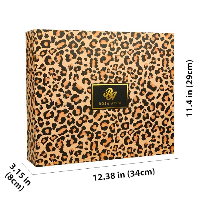 Mother's Day Gifts for Mom, 33 Pcs XXL Leopard Bath and Body Gifts Basket Set for Women, Hydrating Skin Care Set, Self Care Gifts Kit, Birthday, Home Spa Gift Set for Women, Christmas, Anniversary