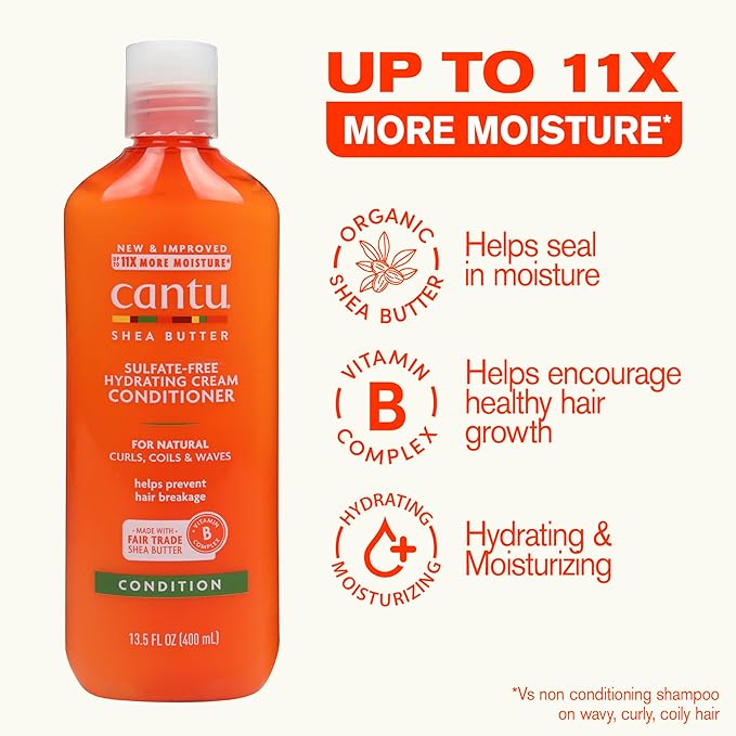 Cantu Shea Butter for Natural Hair Hydrating Cream Conditioner, 13.5 Ounce (07532-12/3EU)