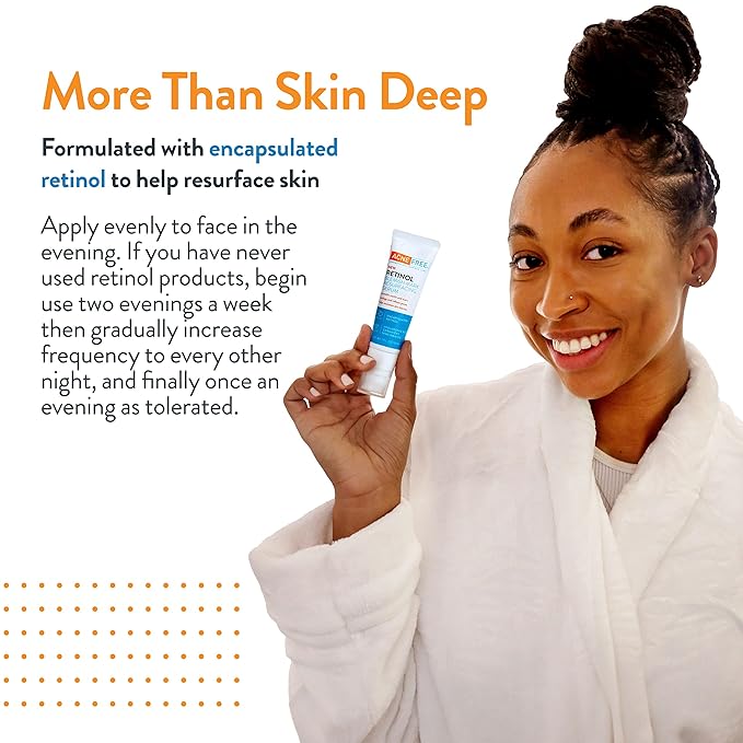 AcneFree Retinol Blemish Mark Resurfacing Serum with Hyaluronic Acid, and Niacinamide | Helps to Reduce the Appearance of Acne Marks | Redness Control | 1 Ounce