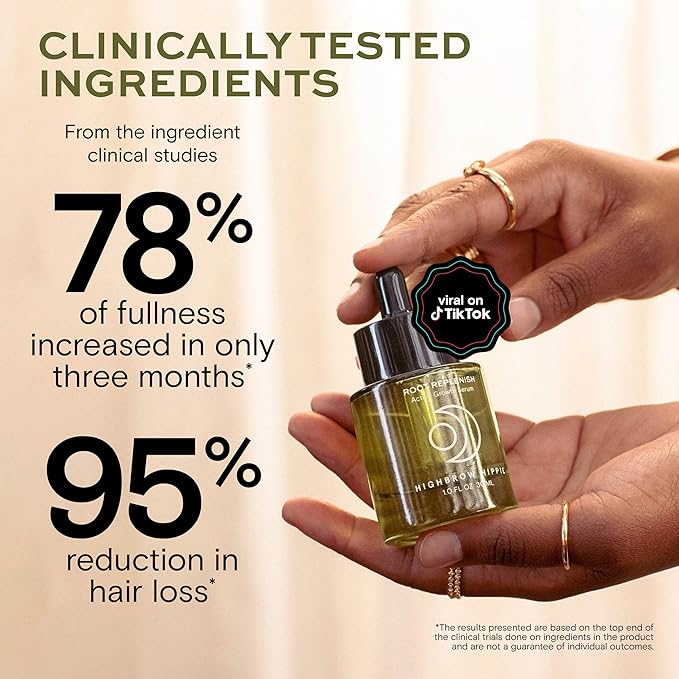 Root Replenish Hair & Scalp Serum | Lightweight Hydrating Formula for Thicker-Looking, Fuller Hair | Resveratrol-Infused Botanical Blend | Non-Greasy Finish | 40 mL