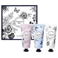 MIRACLAIR Perfumed Hand Cream Set – Long-Lasting Fragrance, Wrinkle Care & Moisturizing, with Shea Butter & Adenosine, Hypoallergenic, 3 Scents (White Floral, Pink Bloom, Musky Floral) – 100ml Each