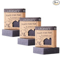 Legend's Creek Farm Goat Milk Soap - Cleansing Moisturizing Bar for Hands and Body - 5 Oz Creamy Lather, Nourishing, Gentle Natural Soap for Sensitive Skin (Black Pine Tar, Pack of 3)