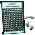 Lash Clusters 3D Effect Cluster Eyelash Extensions 144pcs D Curl Eyelash Clusters False Eyelashes Soft Comfortable Individual Lashes DIY Lash Extensions with Thin Band (Shadows, D-10-18mm)