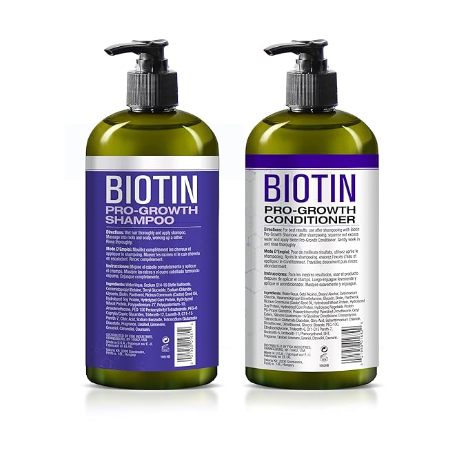 Hair Chemist Biotin Pro-Growth Shampoo & Conditioner 2-PC Gift Set - Includes 33.8oz Shampoo & 33.8oz Conditioner