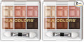 L.A. COLORS 6 Color Eyeshadow, Earthy CES461 (Pack of 2)