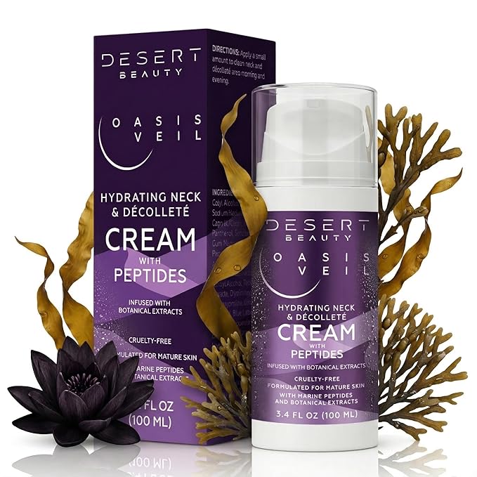 Neck Firming Cream - Tightening and Lifting Formula - Peptides, Collagen, Hyaluronic Acid - Neck Cream for Women Over 50-3.38 fl oz