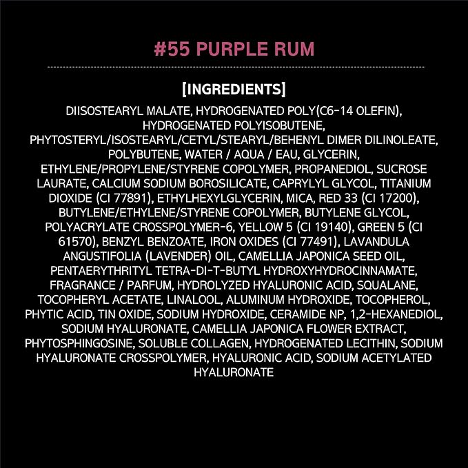 HERA Sensual Tinted Shine Lip Serum #55 PURPLE RUM | Weightless Sleek Shine, Transfer-Resistant Color, 12-Hour Soft Lip Stain Oil, Double Hydration wih Hyaluronic Acid, High-Gloss Finish, 0.30 oz.