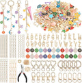 selizo 404Pcs Charms Lip Gloss Keychain Making Kit, DIY Craft Supplies with Charms, Key Chain Hooks, Jump Rings, Lobster Clasps, Chains, Jewelry Making Kit for Custom Keychains, Bags, Valentines Gifts