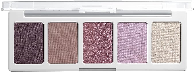 wet n wild Color Icon Eyeshadow Makeup 5 Pan Palette, Matte, Shimmer, Metallic, Long Wearing, Rich Buttery Pigment, Cruelty Free - Petalette (Pack of 2)