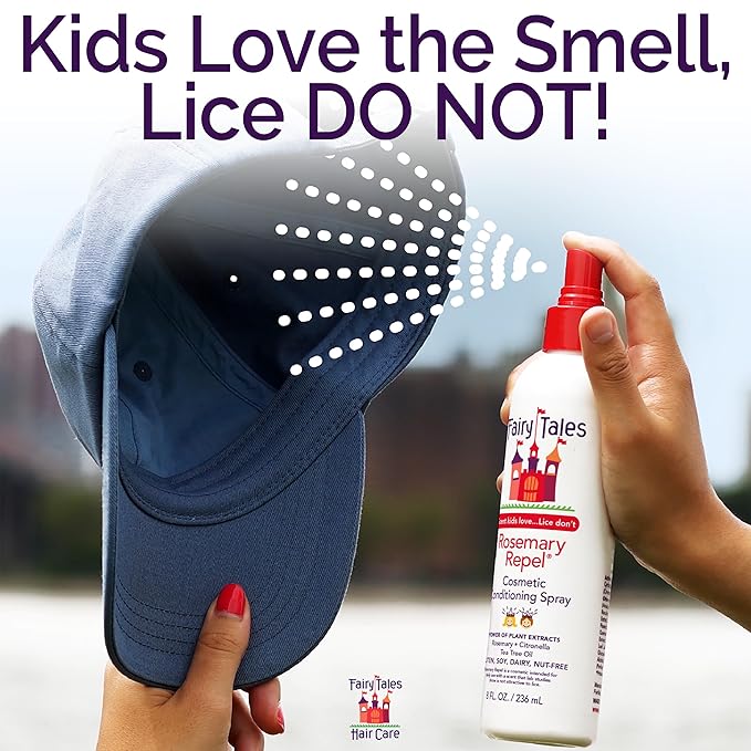 Fairy Tales Rosemary Repel Daily Kids Shampoo, 32 fl oz. and Conditioner, 32 fl oz. Duo – Kids Like the Smell, Lice Do Not (Pack of 2)