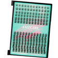 Manga Style Fairy Lash Clusters 144pcs DIY Individual Lash Clusters Natural for Eyelash Extensions Manga Lashes Wispy with Invisible Band(8-16mm-Mixed)