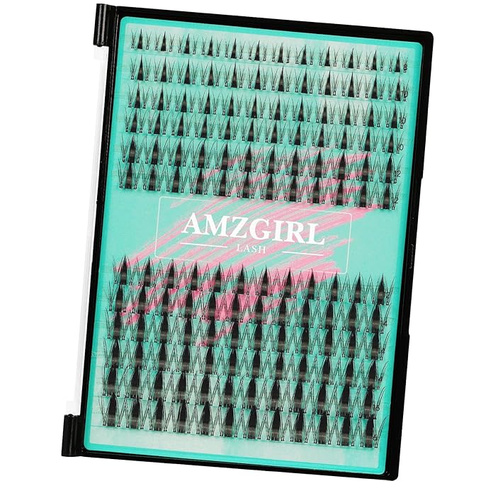 Manga Style Fairy Lash Clusters 144pcs DIY Individual Lash Clusters Natural for Eyelash Extensions Manga Lashes Wispy with Invisible Band(8-16mm-Mixed)