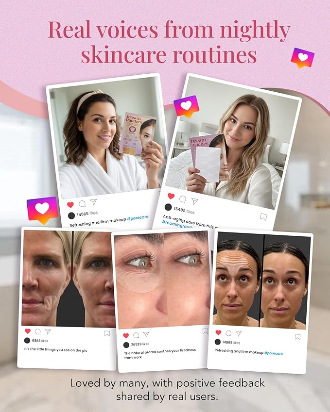 Smile Line Patches & Under Eye Patches for Wrinkles – Anti Wrinkle Facial Patches, Wrinkle Tape & Face Tape Dream Patches CRESCENT 【80 Count】