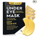 40 Pcs/20 Pairs 24K Gold Eye Mask Collagen Under Eye Mask Patches for Dark Circle Puffiness, Refresh, Revitalizing, Travel, Wrinkles, Gold Eye Patches