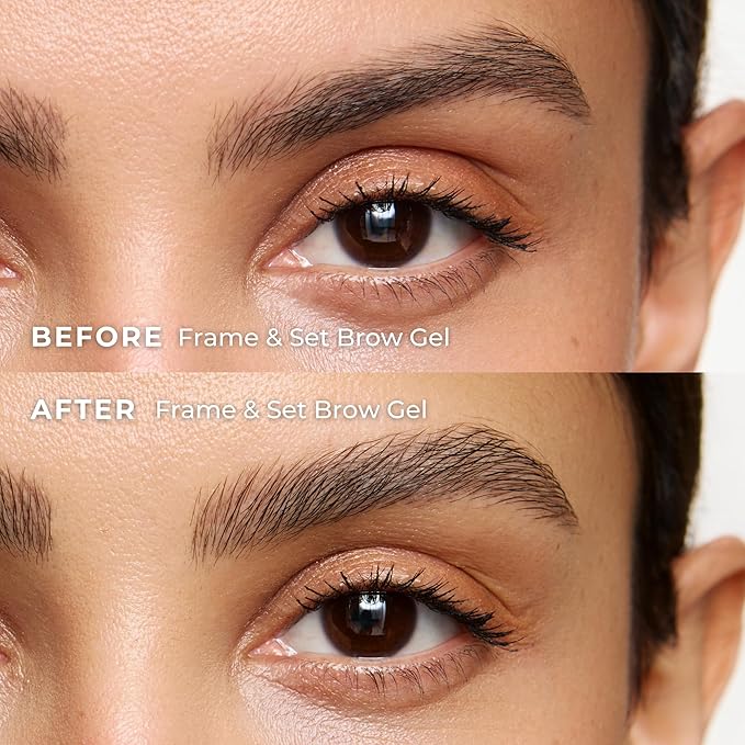 Wunderbrow Frame & Set Brow Gel, Clear Eyebrow Gel for Long-Lasting Flexible Hold, Flake-Free & Zero Residue