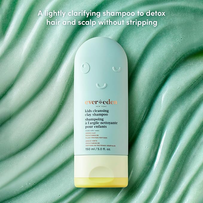 Evereden After Swim & Sports Kids Shampoo: With Cleansing Clay | Detoxifies Hair & Scalp from Chlorine, Dirt, and Sweat | Clean & Vegan Kid Shampoo for Daily Use and Any Hair Type (Pack of 2)