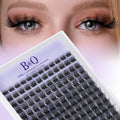 Lash Clusters B42 D Curl 8-16MIX DIY Lash Extensions 72 Clusters Lashes C D Curl B&Qaugen Wispy Volume Lashes Eyelash Clusters Extensions Individual Lashes Cluster DIY at Home (B42,D-8-16MIX)
