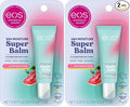eos Lip Balm, 24H Moisture, Super Balm, Sensitive Skin | Watermelon Frosé | Lip Mask | Day or Night Treatment | Pack of 2