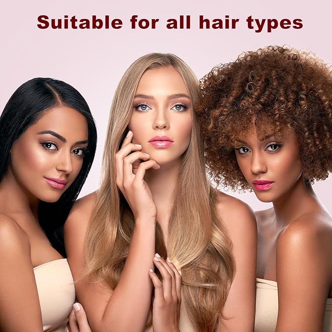 Sonew 2 In 1 Hair Dryer Brush & Straightener Blow Dryer Brush with Negative Ions Detangles & Smooths Hair Reduces Frizz & Static Styler