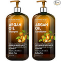 MAJESTIC PURE Argan Oil Shampoo and Conditioner Set | Nourishing & Promotes Soft and Silky Hair | Sulfate Free | For All Hair Types, Men and Women - 2 x 16 fl oz