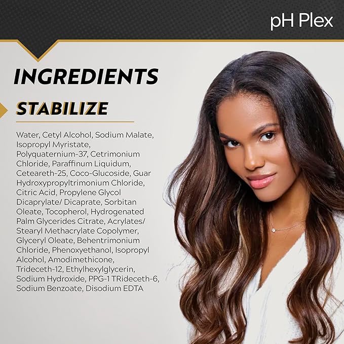 pH Plex Stabilizing Nourishing Mask - Fortifies Relaxed Hair Between Treatments - Salon Quality Results - 1 Double Sachet