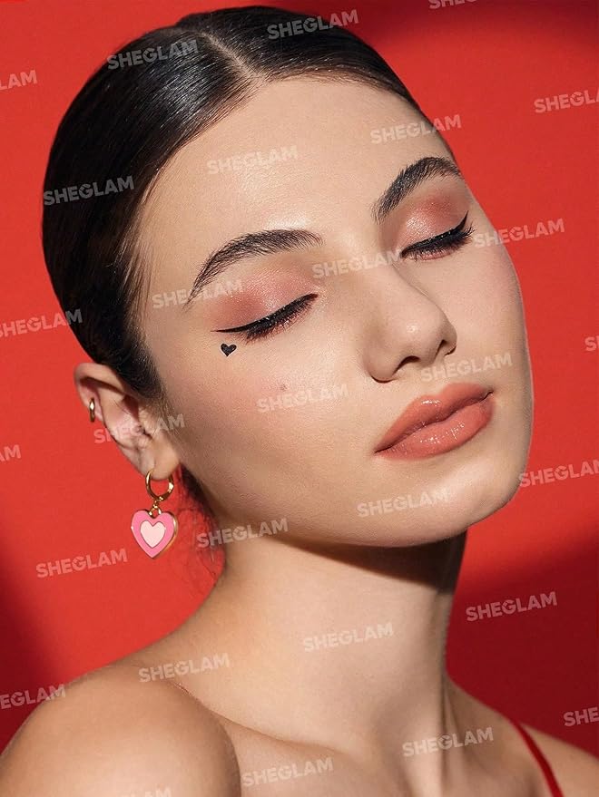 SHEGLAM Heart Eyes 2-In-1 Stamp Eyeliner Waterproof Liquid Eyeliner Seal in Heart Shape Smudge-Proof Long Lasting