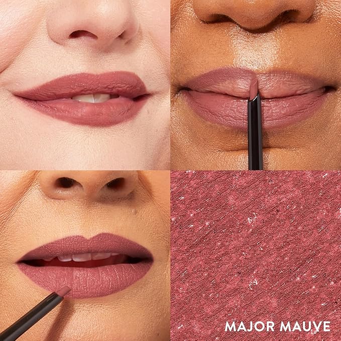 LAURA GELLER NEW YORK Modern Classic Lip Liner, Luxurious Creamy Long Lasting Lip Liner, Prevents Feathering and Fading, Major Mauve