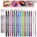 15 Colorful Eyeliner Pen Set, Eye Shadow Pencil, Pearl Eyeliner Kit Metallic Glitter Colored Eye liner for Women Eye&Lip Liner Professional Waterproof Eye Makeup