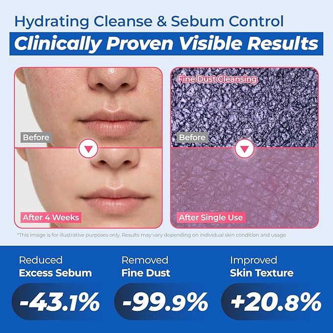 JUMISO Salicylic Acid 0.5% BHA Foaming Cleanser with Blue Clay – Low pH Face Wash for Oily Acne-Prone Skin – Blackhead & Strawberry Nose Care, Non-Stripping Daily Use, Fragrance-Free, 4.23 oz