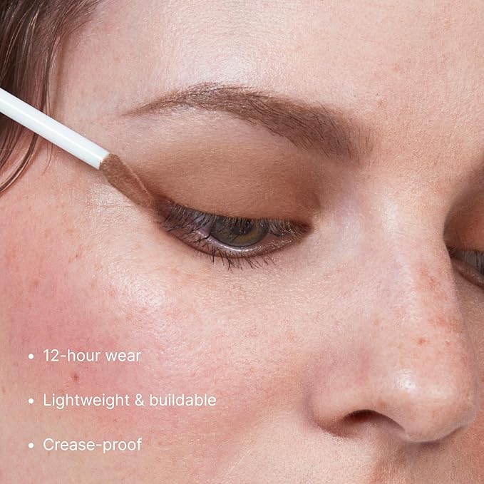 Winky Lux Rose Petal Liquid Eyeshadow, Longwear, Buildable, High-Pigment, Blendable, Crease-Proof, with Hydrating Vitamin E & Mango Seed Butter, Clean Beauty, Cruelty-Free, Vegan, Cedar Matte