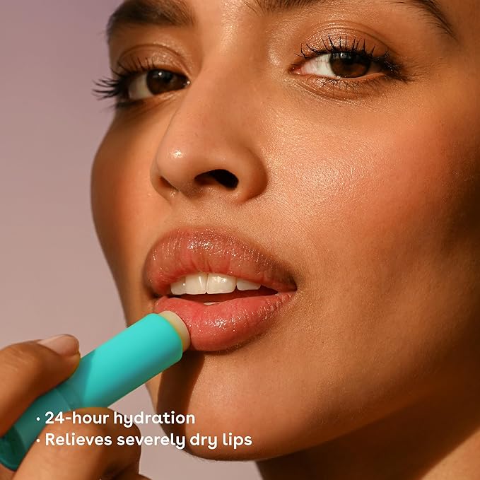 eos The Hero Lip Repair, 24HR Moisture for Severely Dry Lips, Natural Strawberry Extract, Hypoallergenic Moisturizing Lip Balm, 0.14 oz, 2-Pack