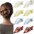 8 Pack Clear Flat Hair Clips – Matte Claw Clips for Women & Girls, Fresh Aesthetic Hair Accessories, Strong Hold No-Slip Barrettes for Summer & Everyday Styling