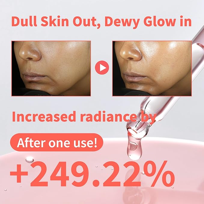 Glow Serum with Niacinamide 5% & Panthenol 3%, Brightening & Hydrating Face Serum for Radiant Skin, Korean Skincare with Fermented Strawberry & Centella Asiatica, 1.01 fl oz