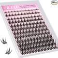 Uilulu Lash Cluster 10-18mm Wispy Lash Clusters DIY Eyelash Extensions Individual Cluster Lashes (U12 Lashes Only, C Curl, 10-18 MIX)