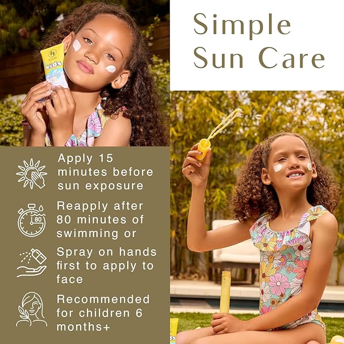 Black Girl Sunscreen Kids Sunscreen Spray & Play- Sun Protection for Kids' Skin, SPF 50 Sun Screen for Face & Body, Water Resistant, Ideal for Beach & Travel, No White Cast for Melanin Rich Skin- 6 oz