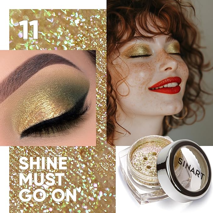 Glitter Eyeshadow, Eye Makeup, Eyeshadow Powder Glitter, STAR POWDER Shine and shimmer, NO Animal Testing & Cruelty Free 1g/ 0.03OZ (11)